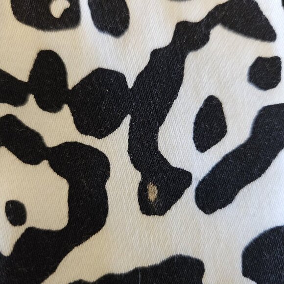 Linea Animal Print Cotton Blazer XL – 3/4 Sleeve Button Front Jacket Safari Chic - Picture 11 of 16